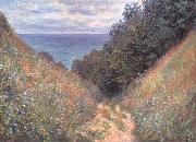 Claude Monet Road at La Cavee,Pourville Sweden oil painting artist